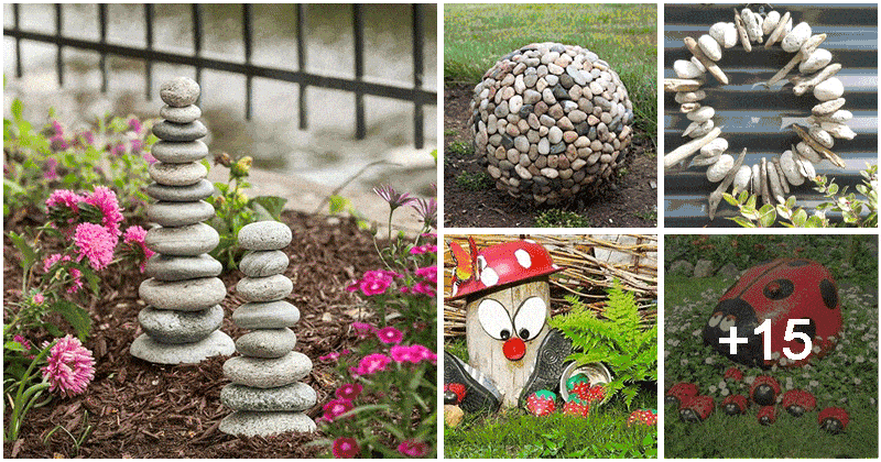 20 Pretty DIY Pebble Arts To Spruce Up Your Garden