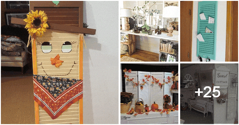 30 Clever Ways To Reuse Old Shutters