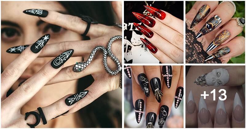 2022 Collection Of 10+ Stiletto Nails For A Spine-Chilling Look