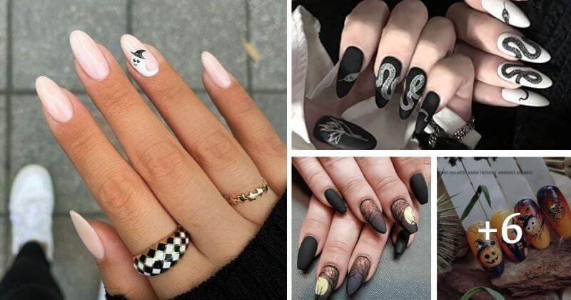 Enjoy Your Scary Night With These 10 Halloween Almond Nails