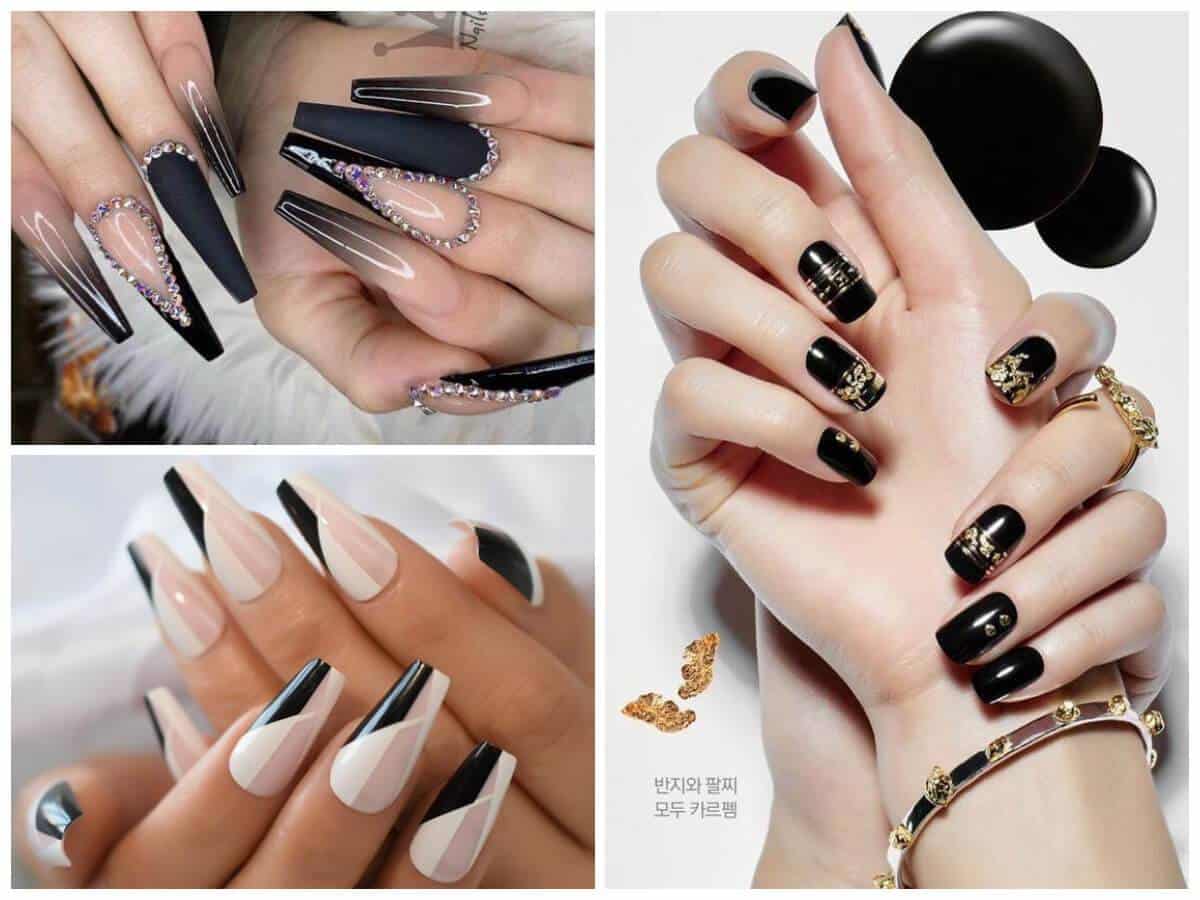10+ Black Coffin Nail Designs To Make You Look Glamorous In 2022