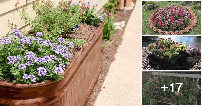 21 Upcycled Flower Bed Ideas