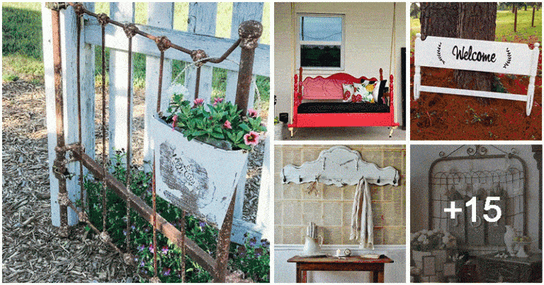 20 Clever Ideas Made Out Of From Old Headboards