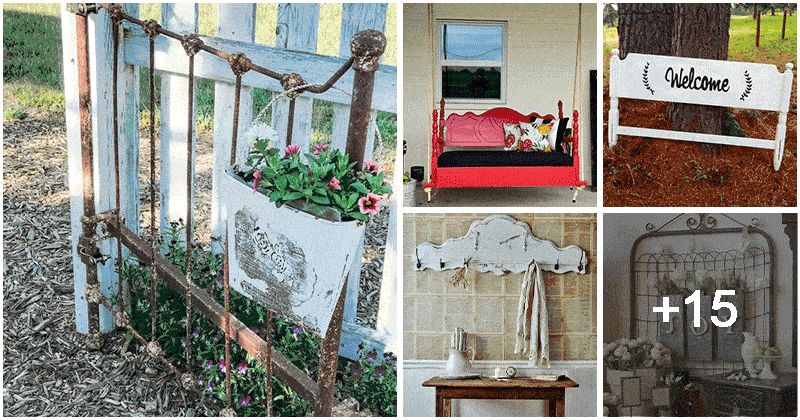 20 Cleaver Ideas Made Out Of From Old Headboards
