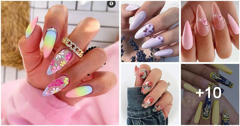 Take A Look At These 15 Floral Nail Ideas To Fill Your Day With Positivity
