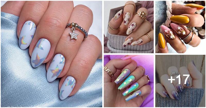 Brightening Up Your Day With 21 Sparkly Star Nail Designs
