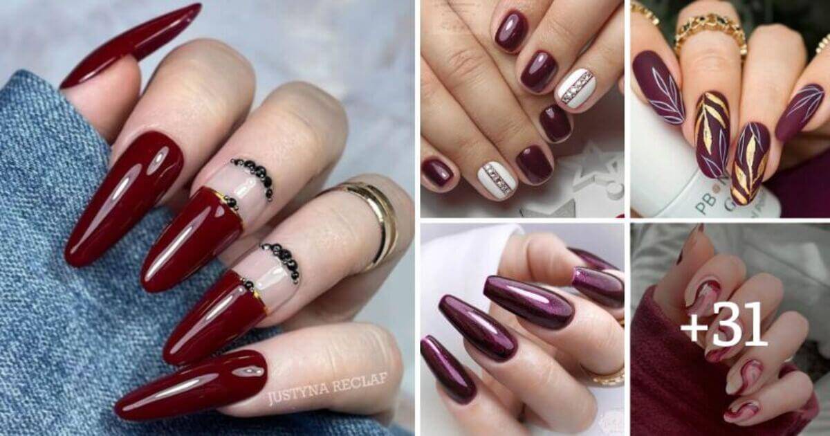 36 Winning Burgundy Nails You Won't Be Able To Resist