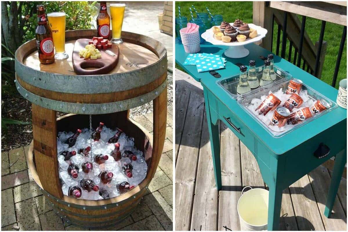 Creative DIY Cooler Tables For Patio