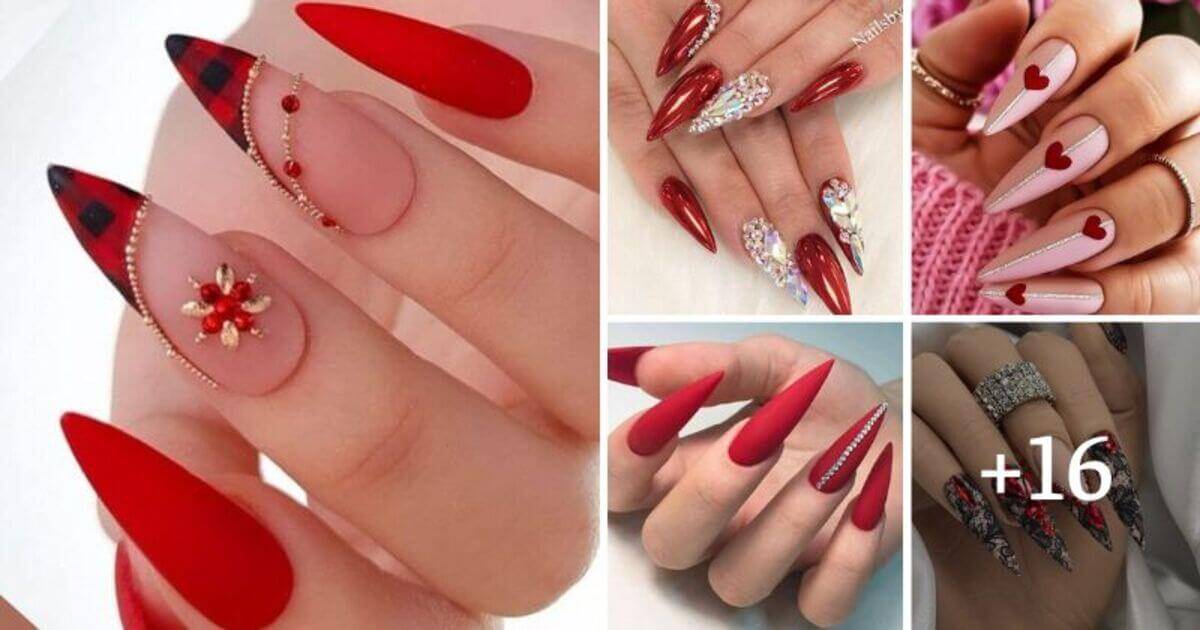 21 Most Enticing Red Stiletto Nails Of This Year That Ladies Must Wear