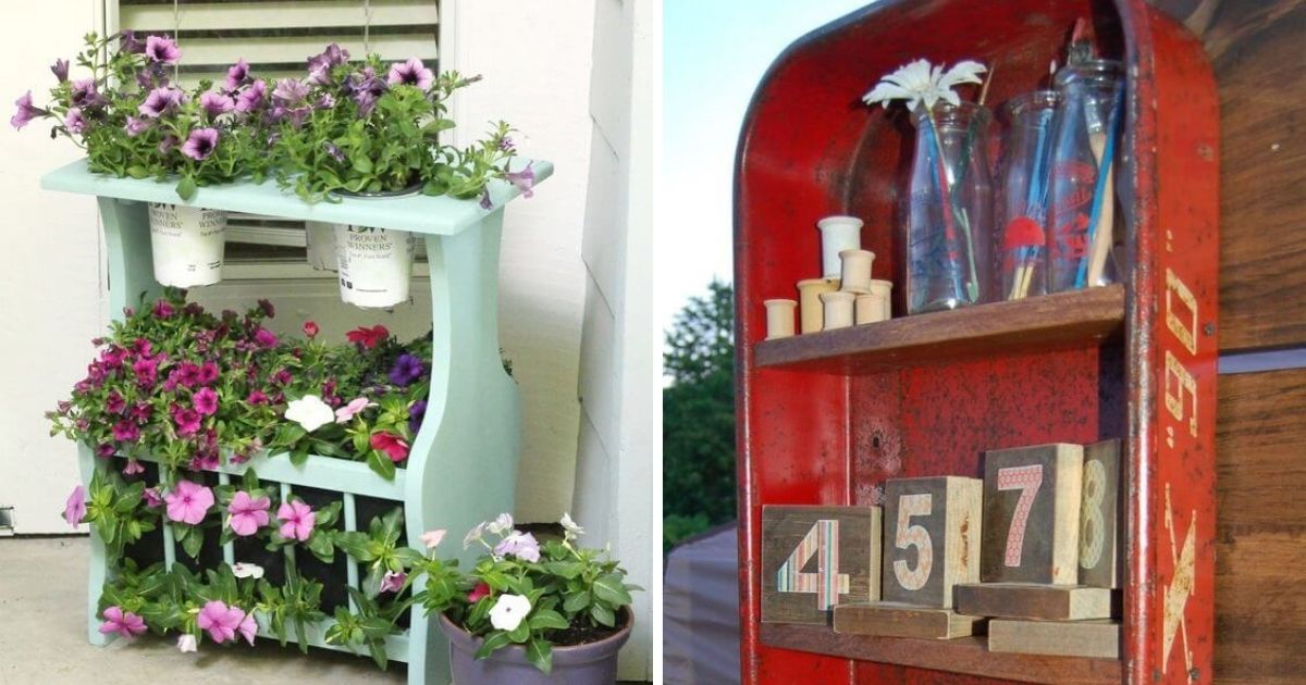 20 Brilliant Upcycling Garden Shelves To Add More Functions To Your ...