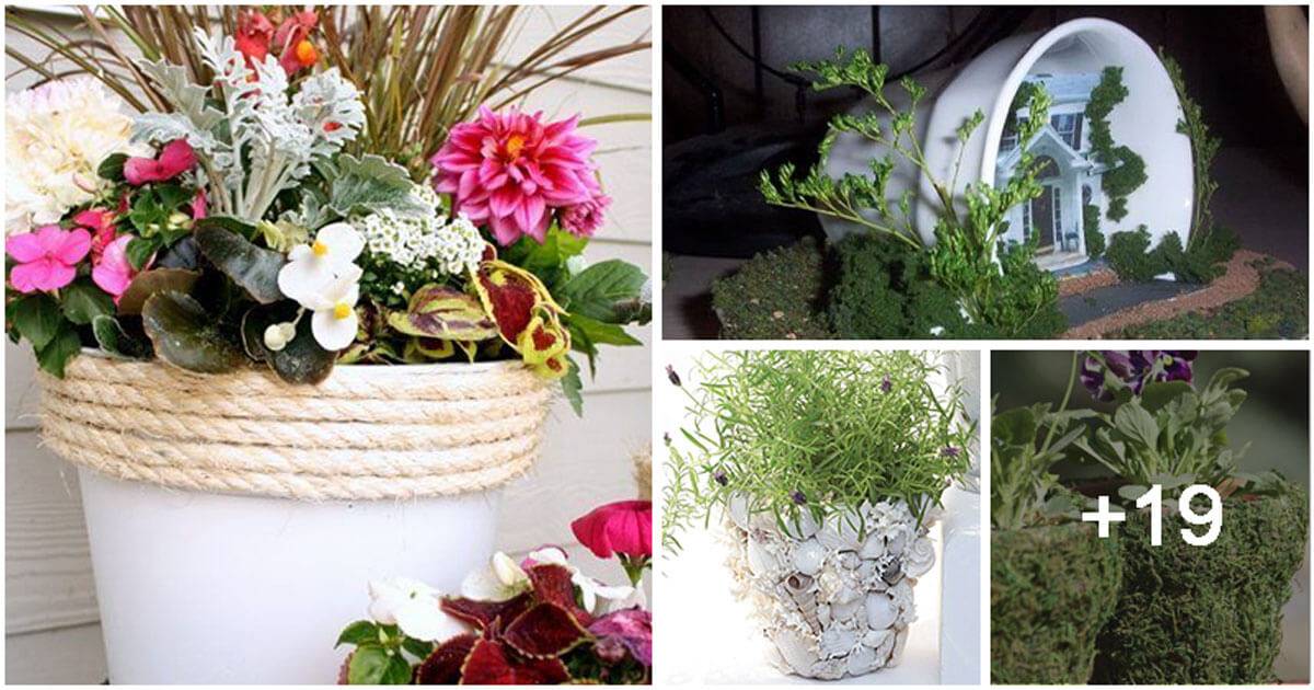 23 Easy Ways to Remakeover Your Plant Pots Look So Wow