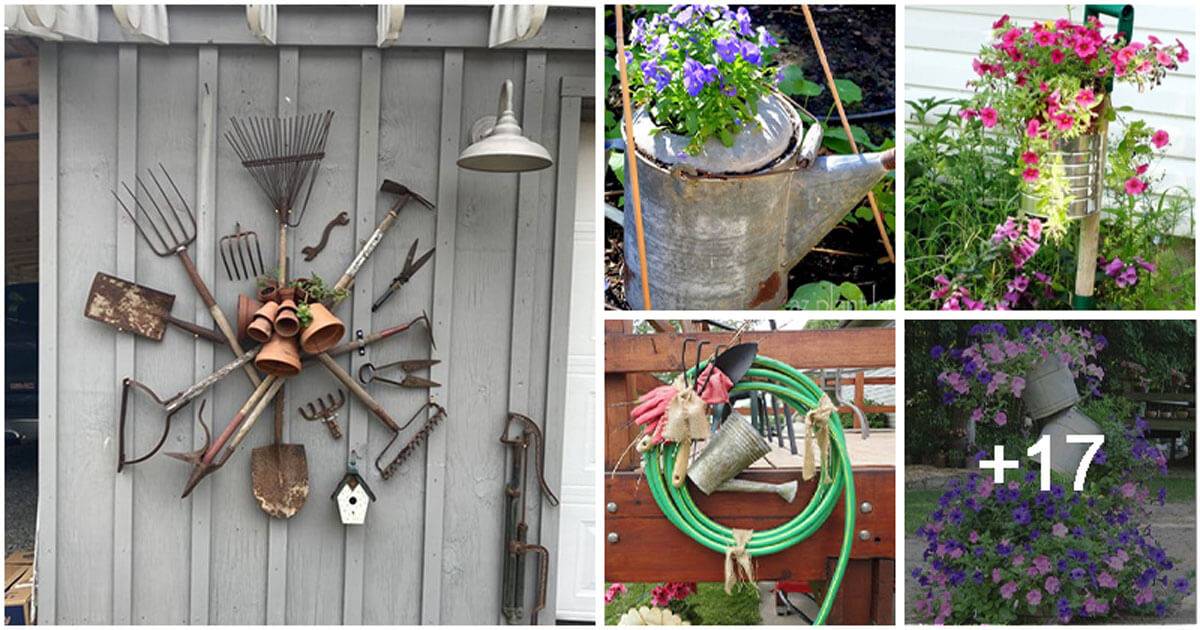 22 Upcycling Garden Tools Into Outdoor Decoration Projects