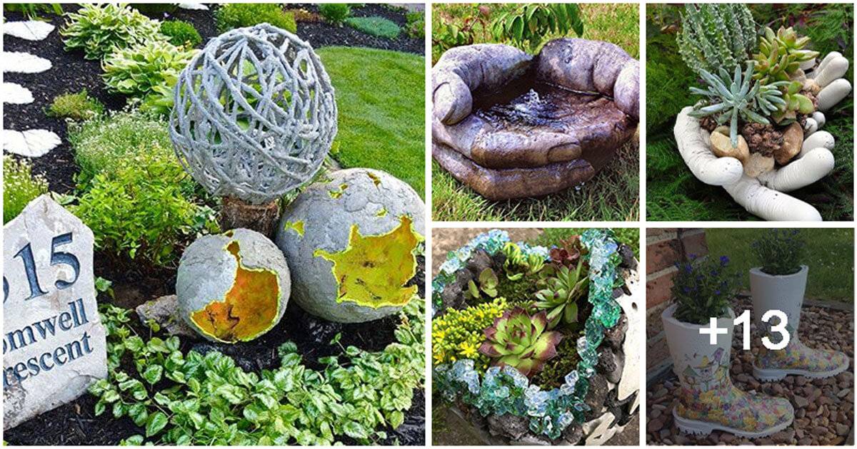 18 Cool Yard Concrete Projects To Make Your Own Versions
