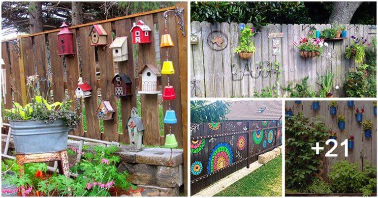 25 Eye-catching Fence Decorating Ideas To Copy