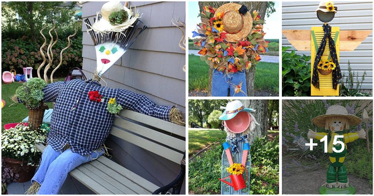 20 Cool DIY Scarecrow Ideas For a Funny Garden Look