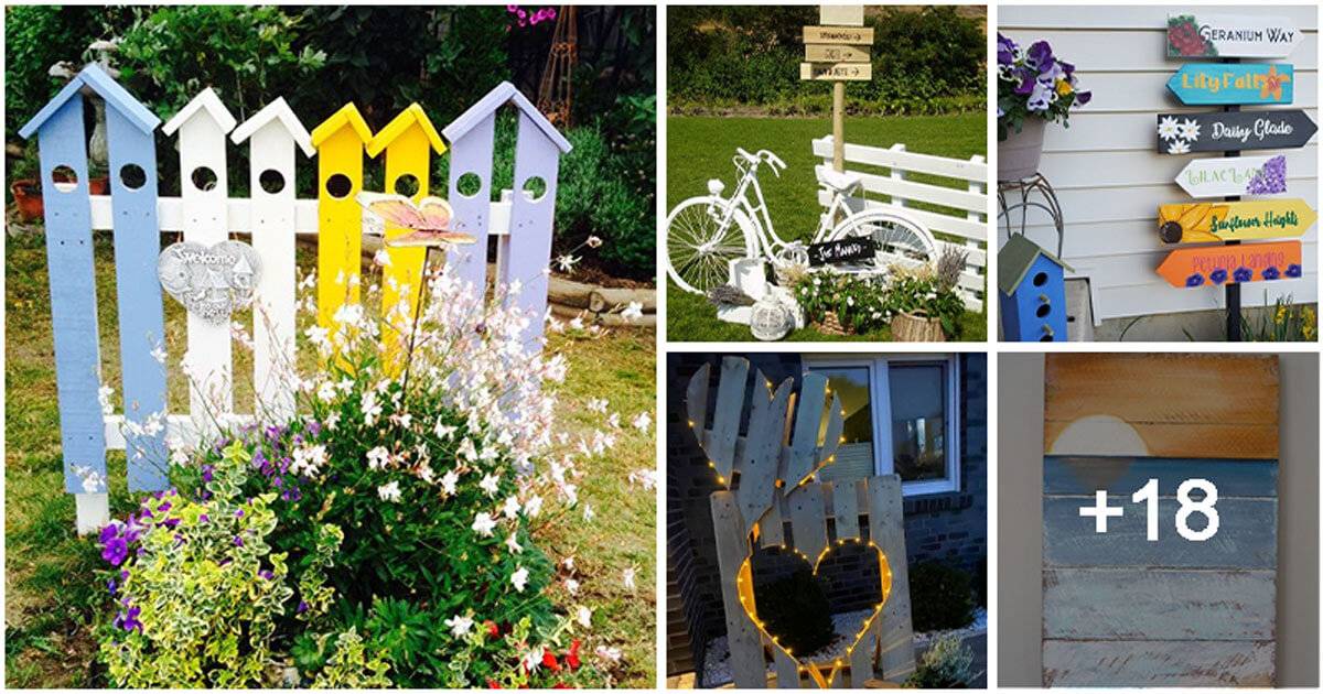 23 Cool Pallet Garden Art Projects