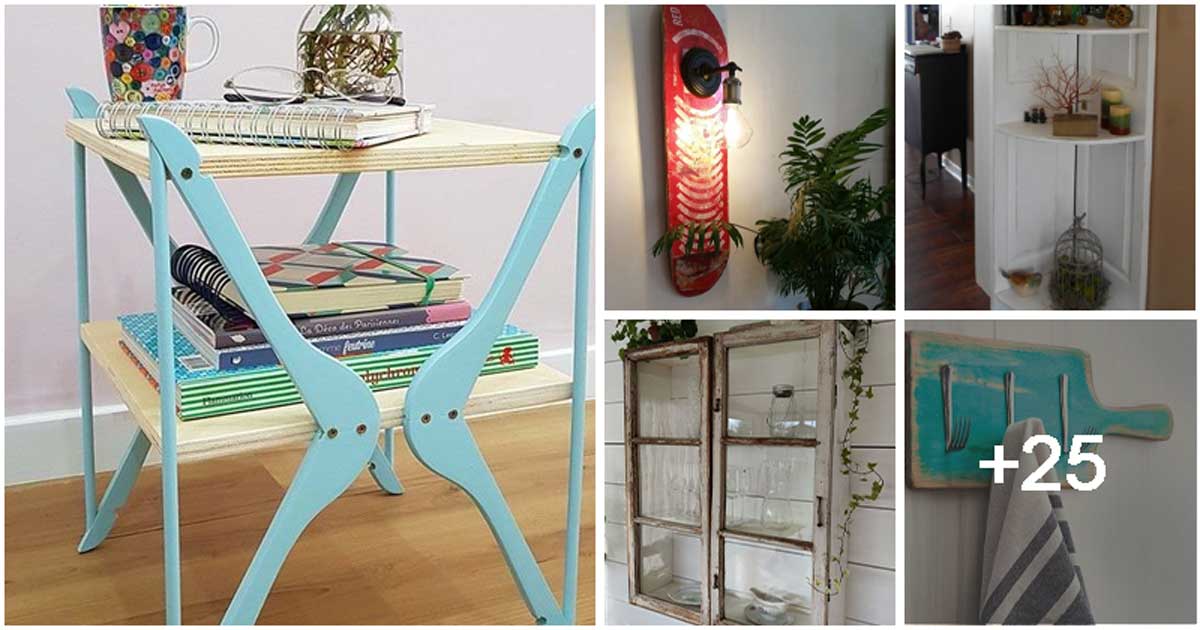 30 Unbelievable House Item Ideas Made From Old Things