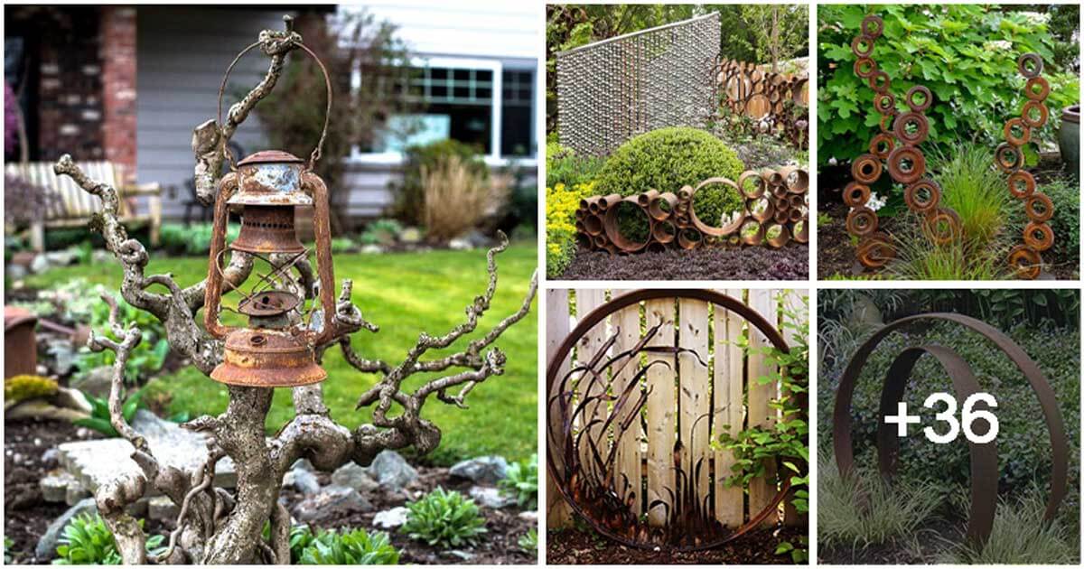 41 DIY Rusty Garden Junk Ideas