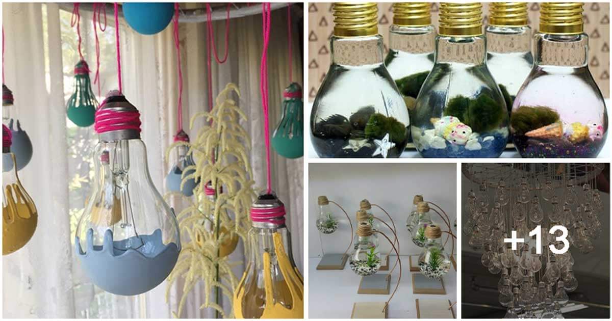 17 Creative Recycled Light Bulb Ideas For Your Next Home Decorating Projects