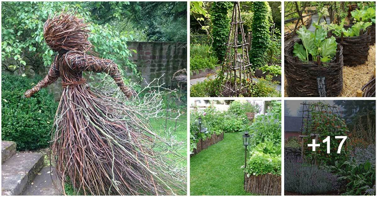 22 Cheap and Brilliant Garden Projects Using Twigs