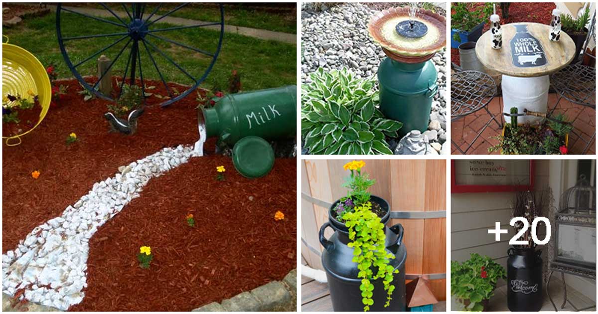 DIY Metal Milk Jug Ideas For Home and Garden Projects