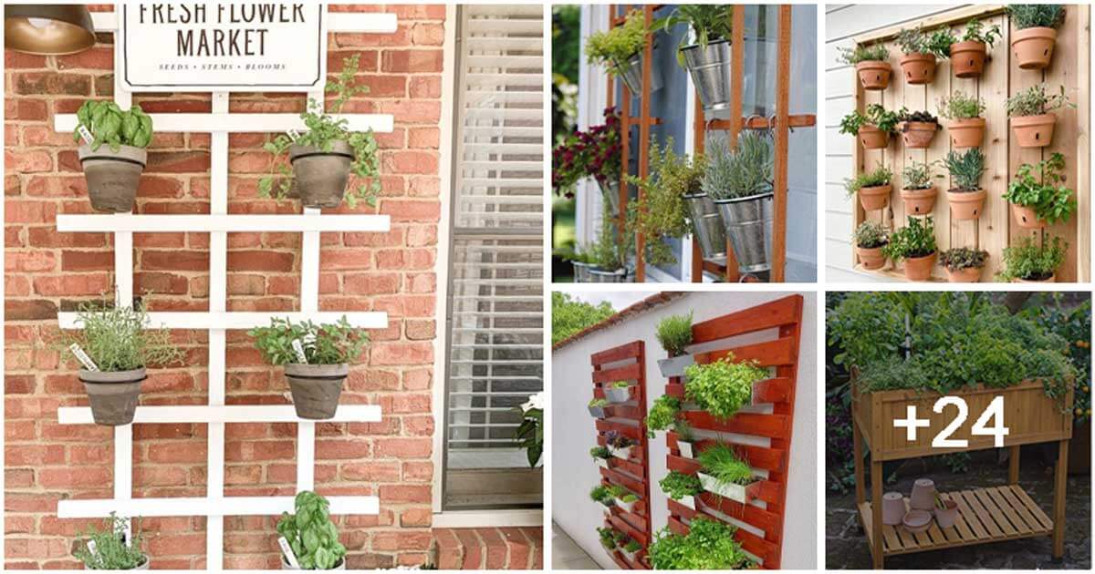 29 DIY Outdoor Herb Planters