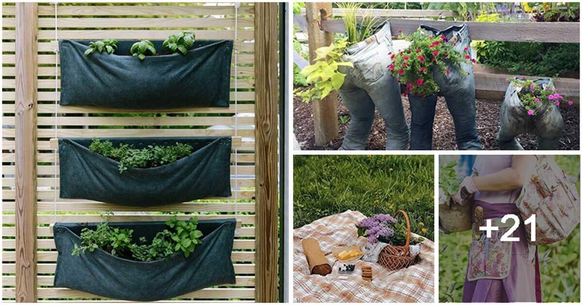 25 Upcycling Old Cloth Ideas for Your Next Garden Projects