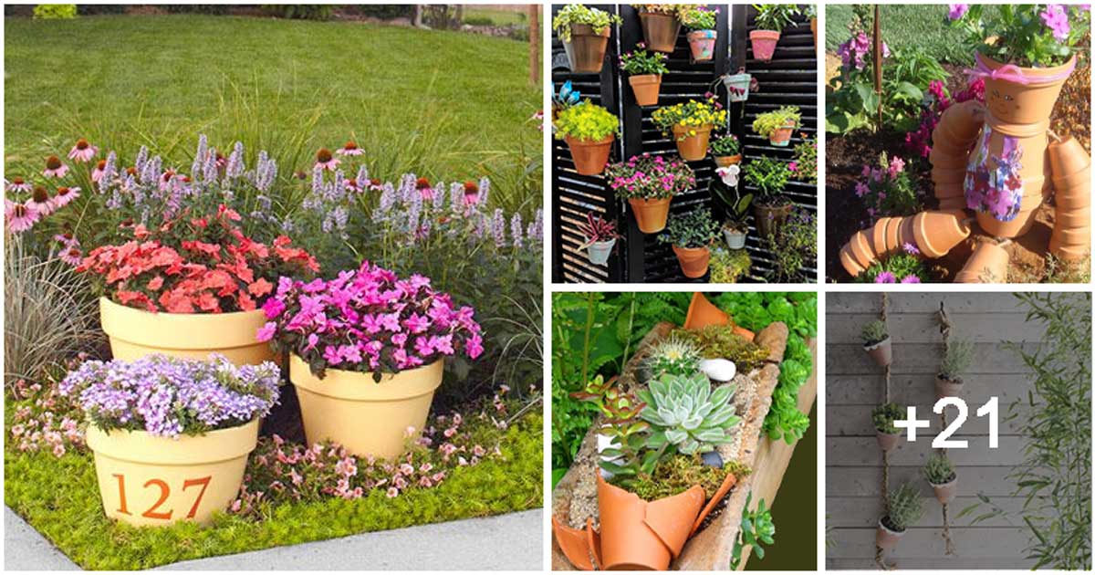 26 idées de jardinières en pot en terre cuite bricolage