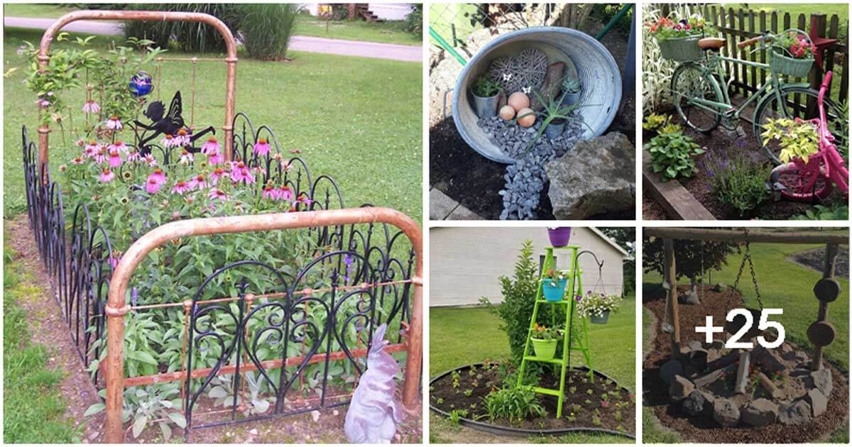 30 Brilliant Recycled Garden Projects That You Can Make Easily