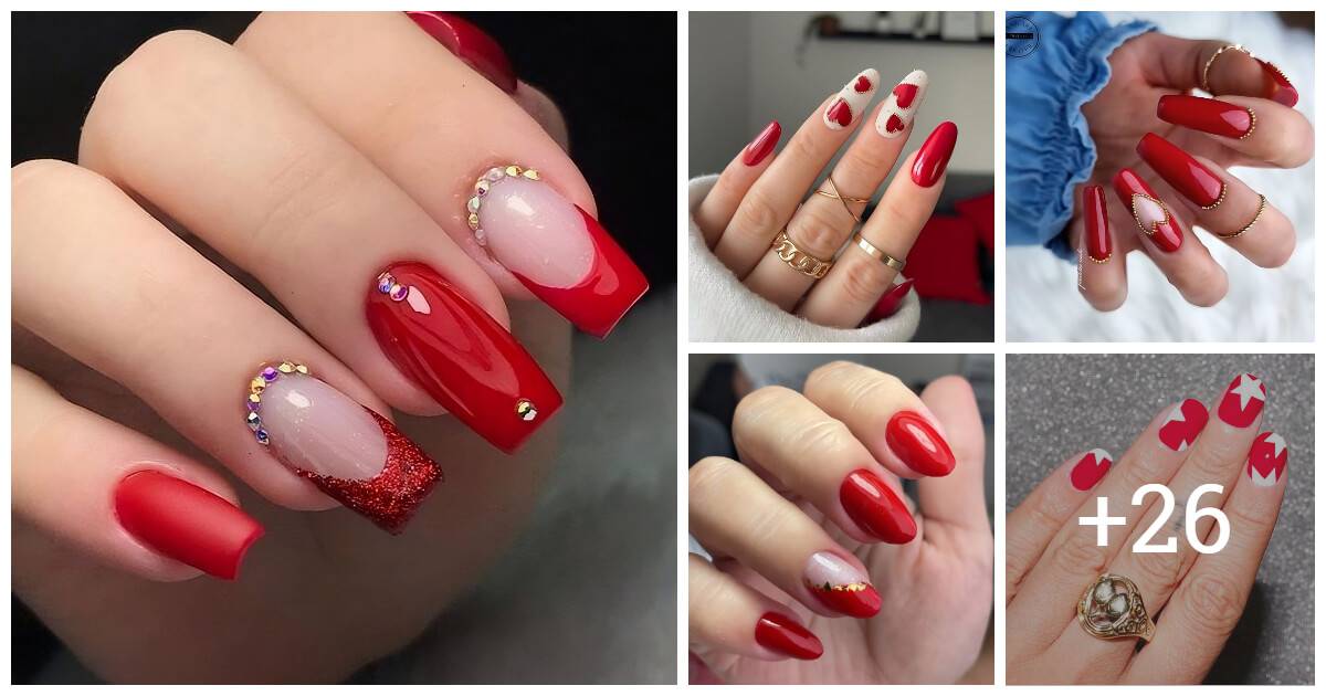 30 One-Of-A-Kind Red Nail Designs To Impress Anybody