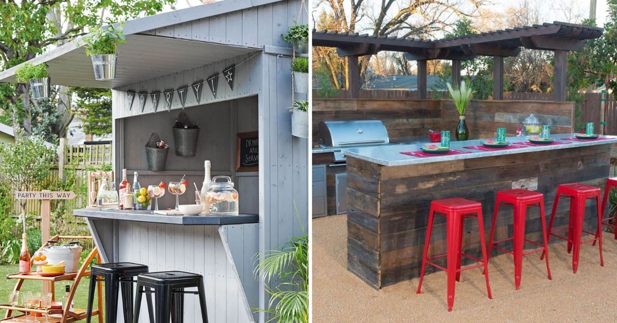 32 Awesome Garden Bar Ideas To Have A Drink Together