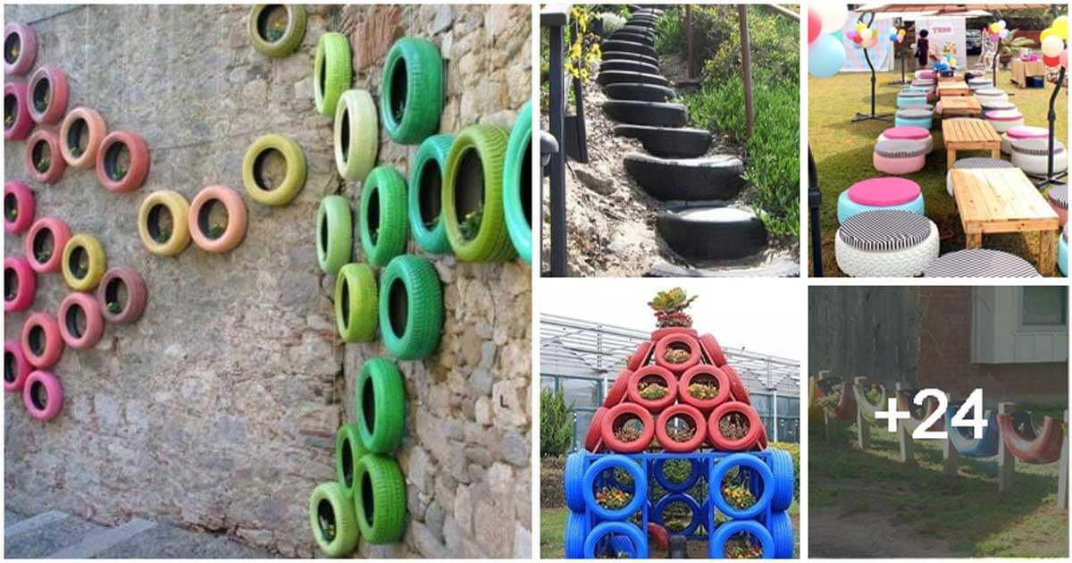 29 Unique Ideas Made From Tires To Change The Look Of Your Garden