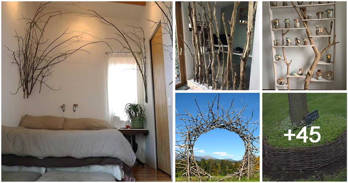 50 DIY Decor Projects for Your Home and Garden Made from Branches
