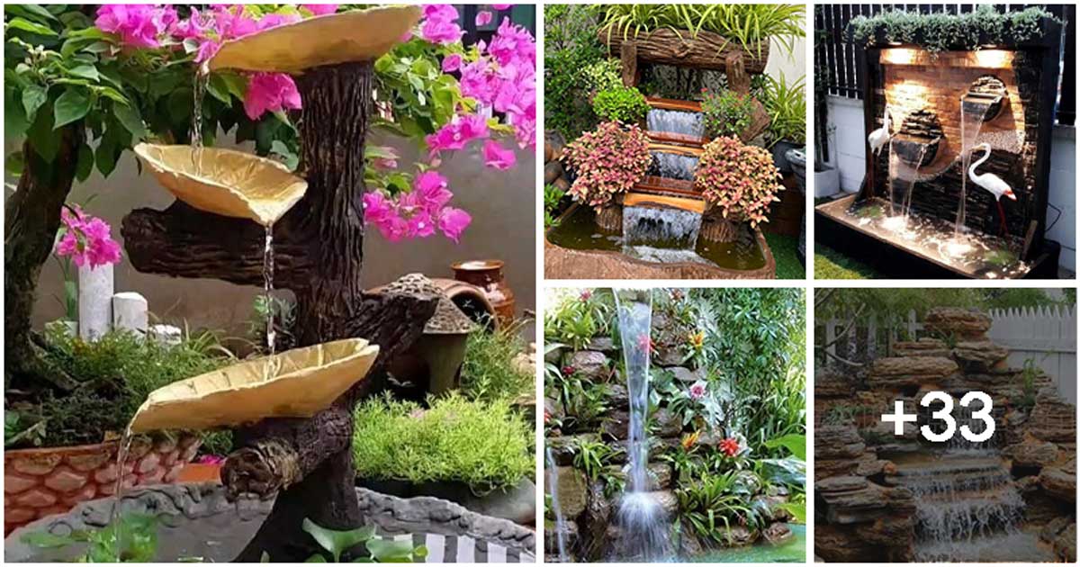 38 Amazing Waterfall Ideas to Improve Your Garden Level
