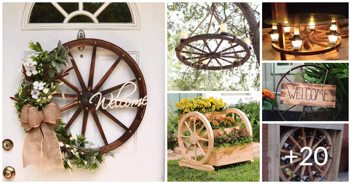 Repurpose Wagon Wheel With These 26 Ideas