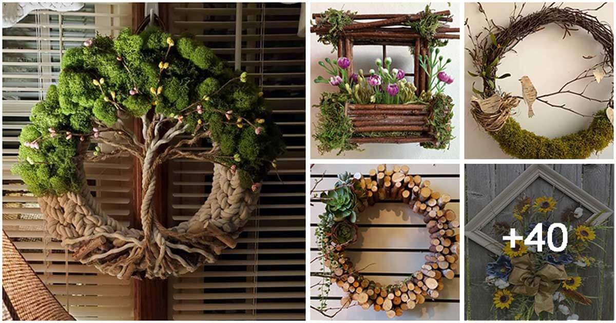 45 Attractive Wreath Ideas to Brighten Up Your Front Door