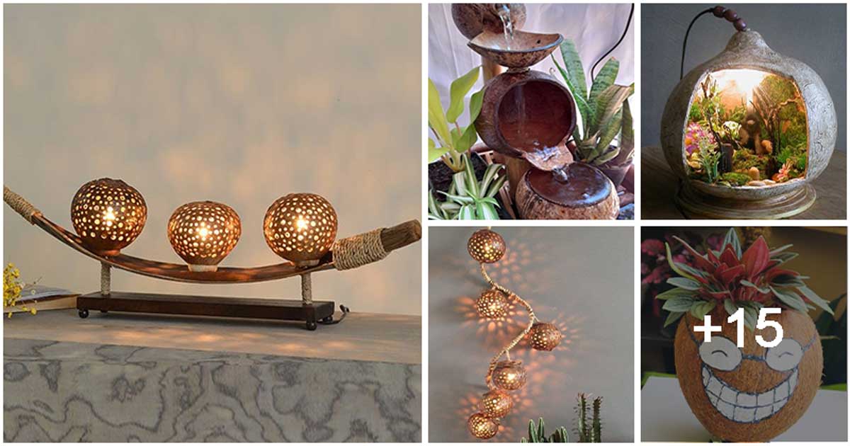 20 Striking DIY Coconut Shell Ideas to Decorate Your Home