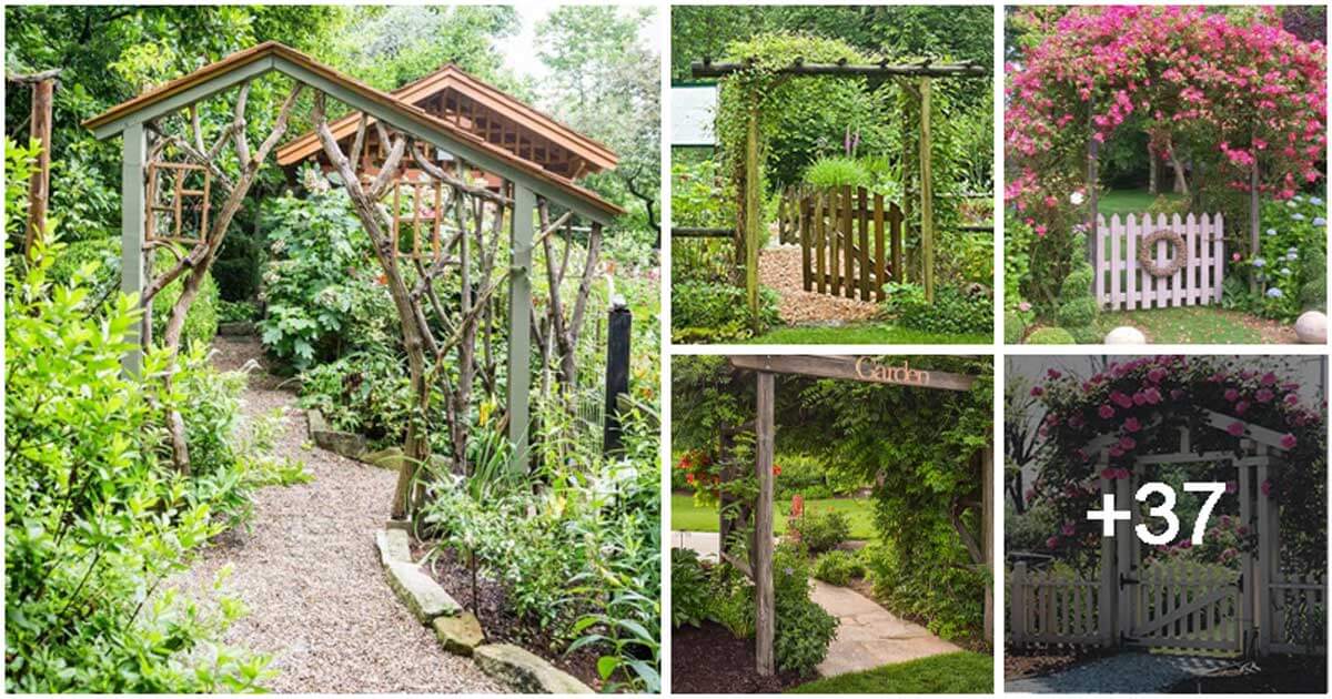 42 Beautiful Garden Gate Ideas to Brighten Up Your Outdoor Landscape