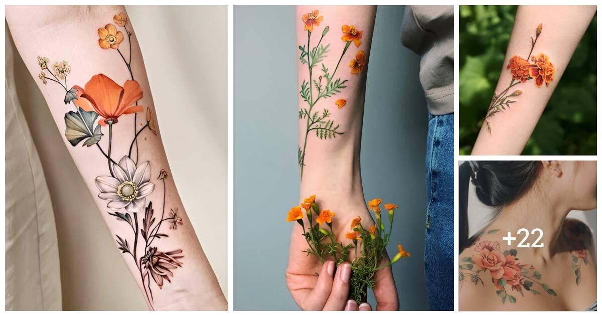 25 Gorgeous Floral Tattoo Designs To Bring Out Your Charm