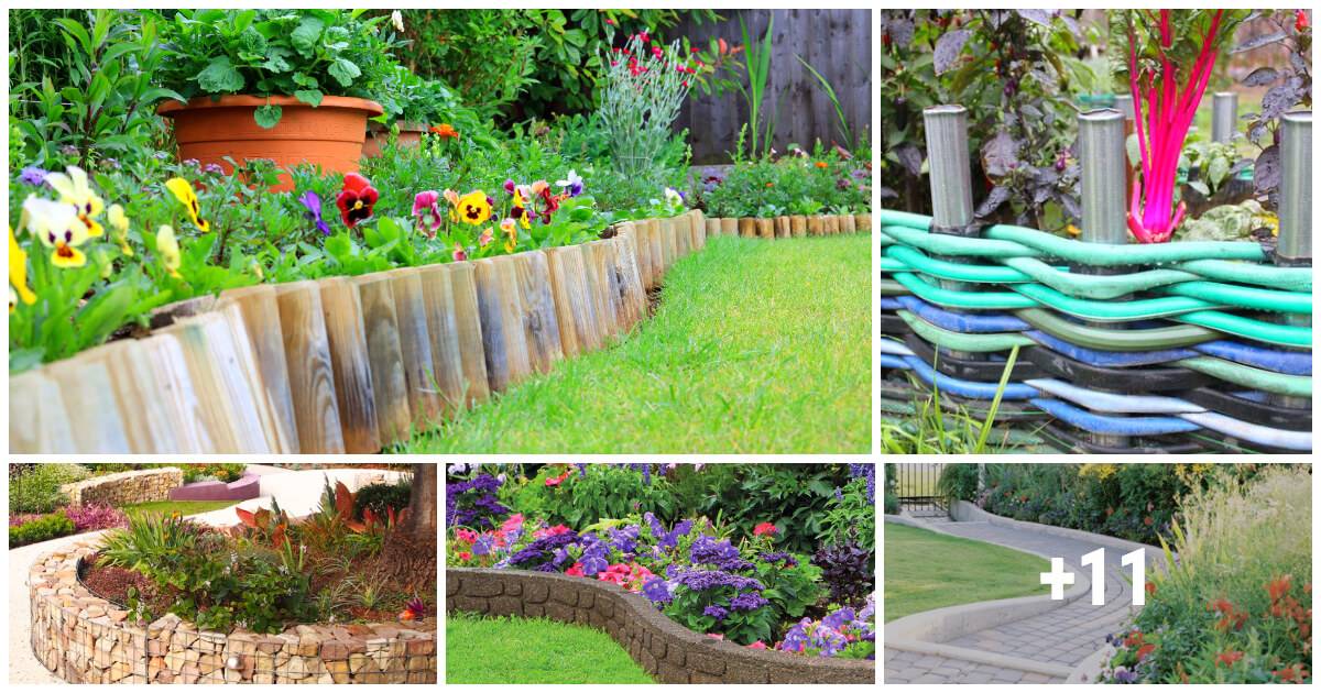 16 EasyToMake DIY Edging Projects