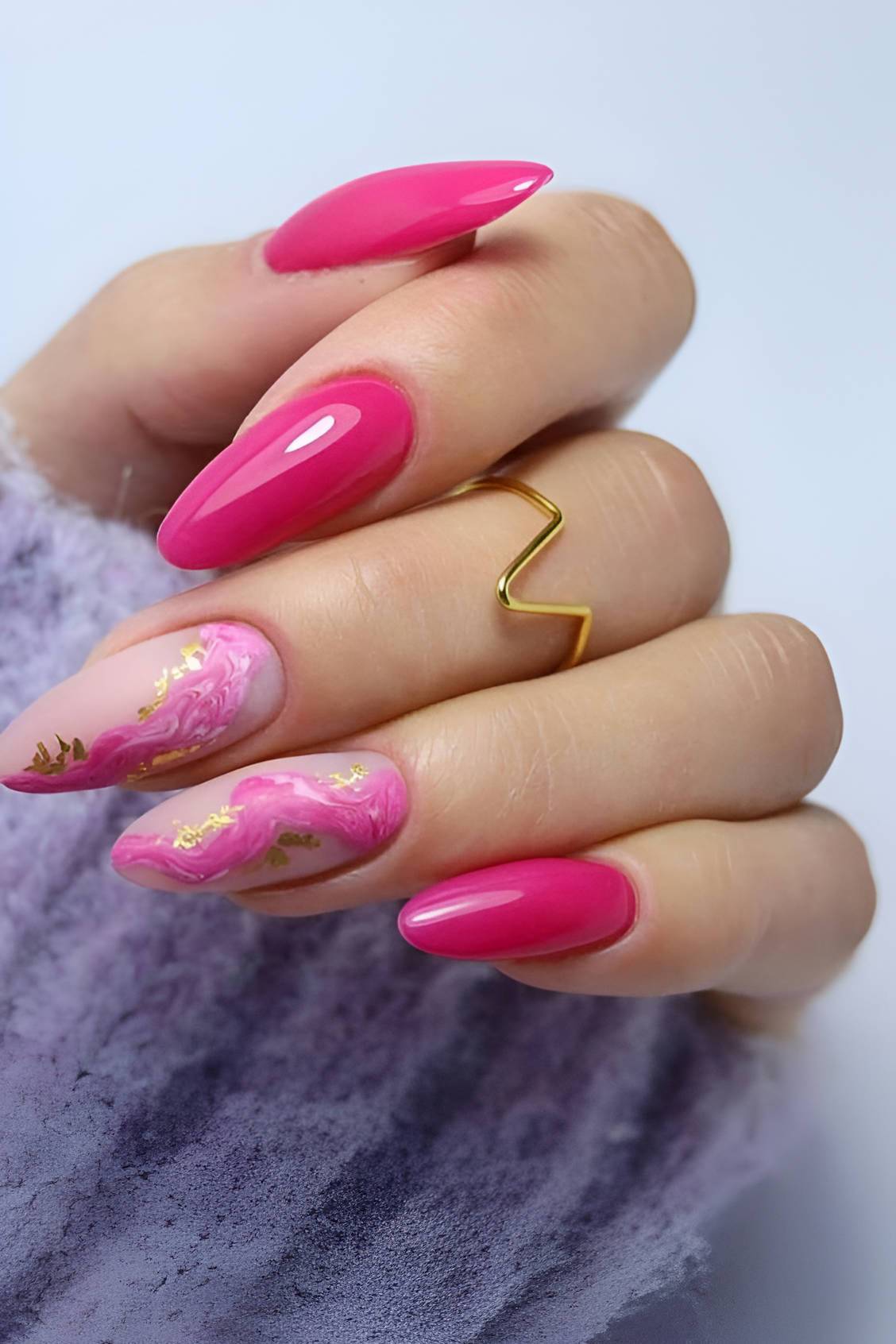 22 Barbiecore Hot Pink Nail Designs For Hot Girls - 175