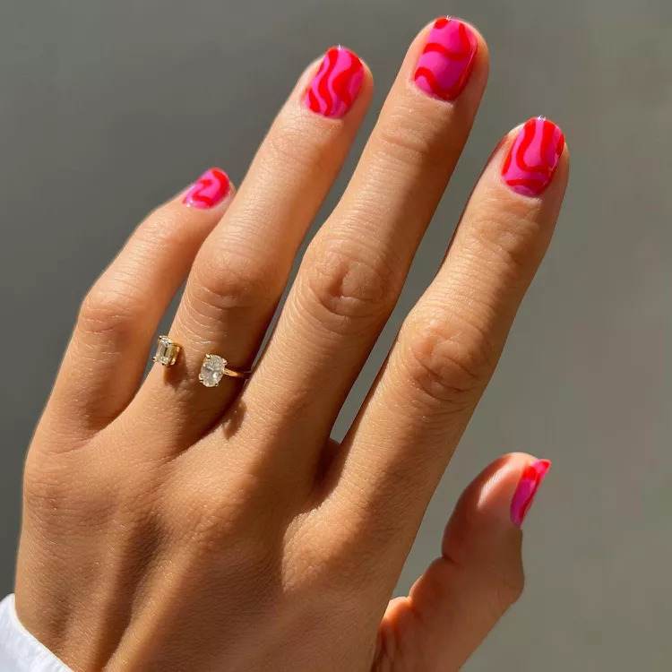 22 Barbiecore Hot Pink Nail Designs For Hot Girls - 187