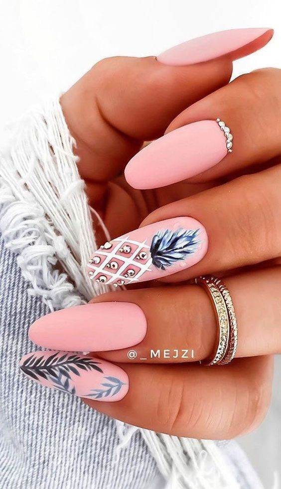 25 diseños de uñas irresistibles en rosa pastel que son tan fáciles de copiar - 185