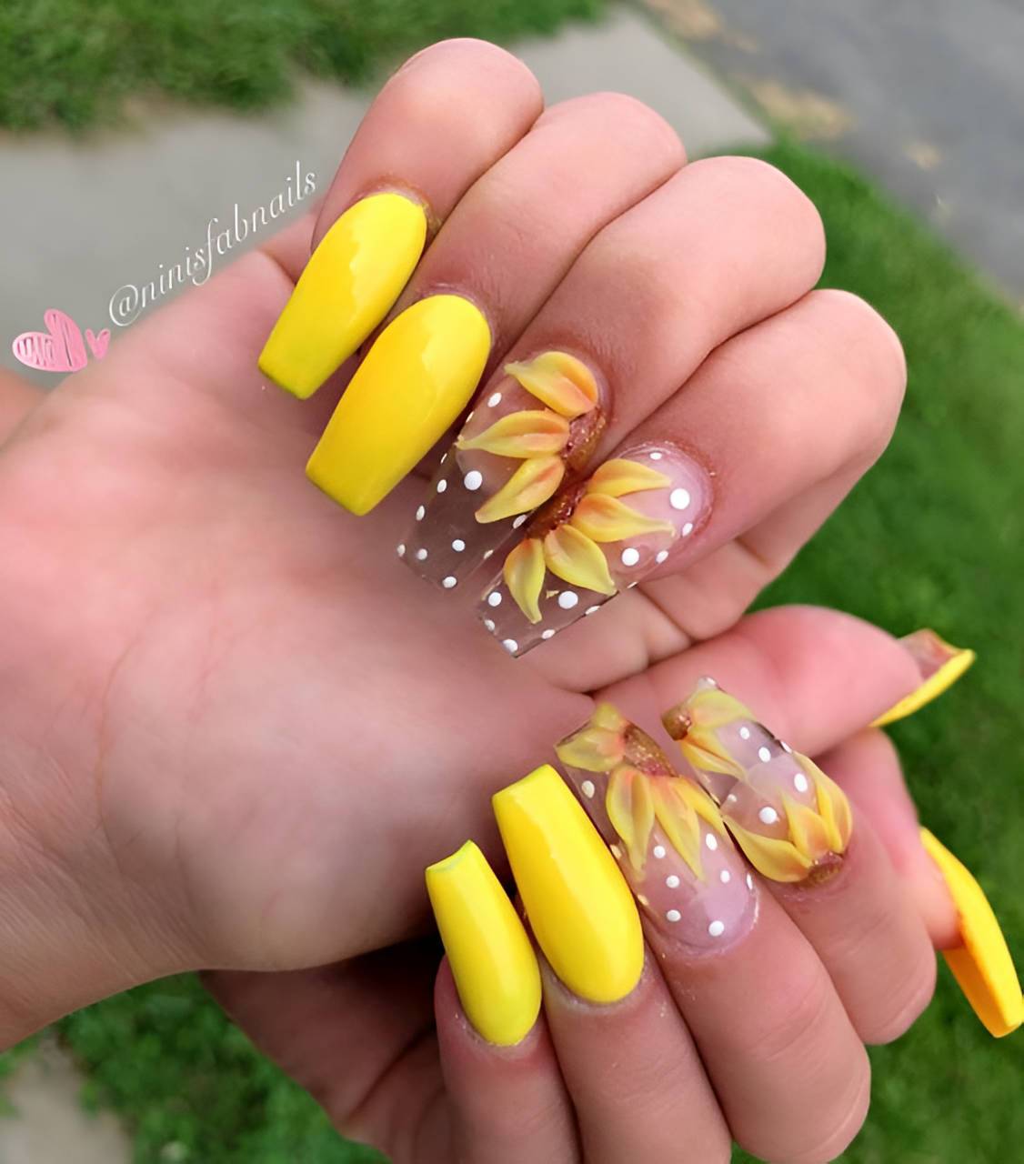 25 Trendy Summer Sunflower Nails For Beginners To Copy ASAP - 193