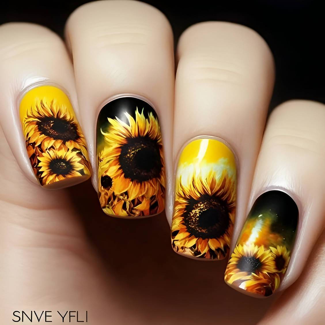 25 Trendy Summer Sunflower Nails For Beginners To Copy ASAP - 173