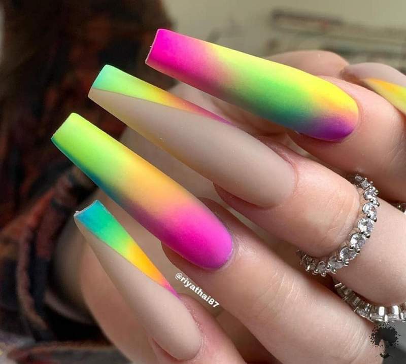 27 Enchanting Rainbow Nail Art Designs To Bring You Joy - 225