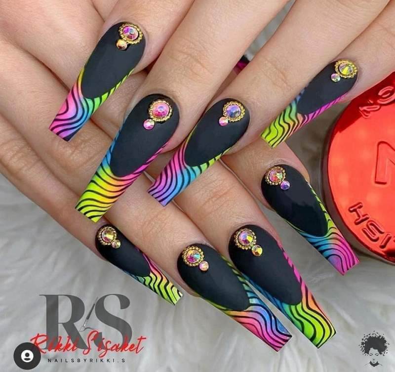 27 Enchanting Rainbow Nail Art Designs To Bring You Joy - 227