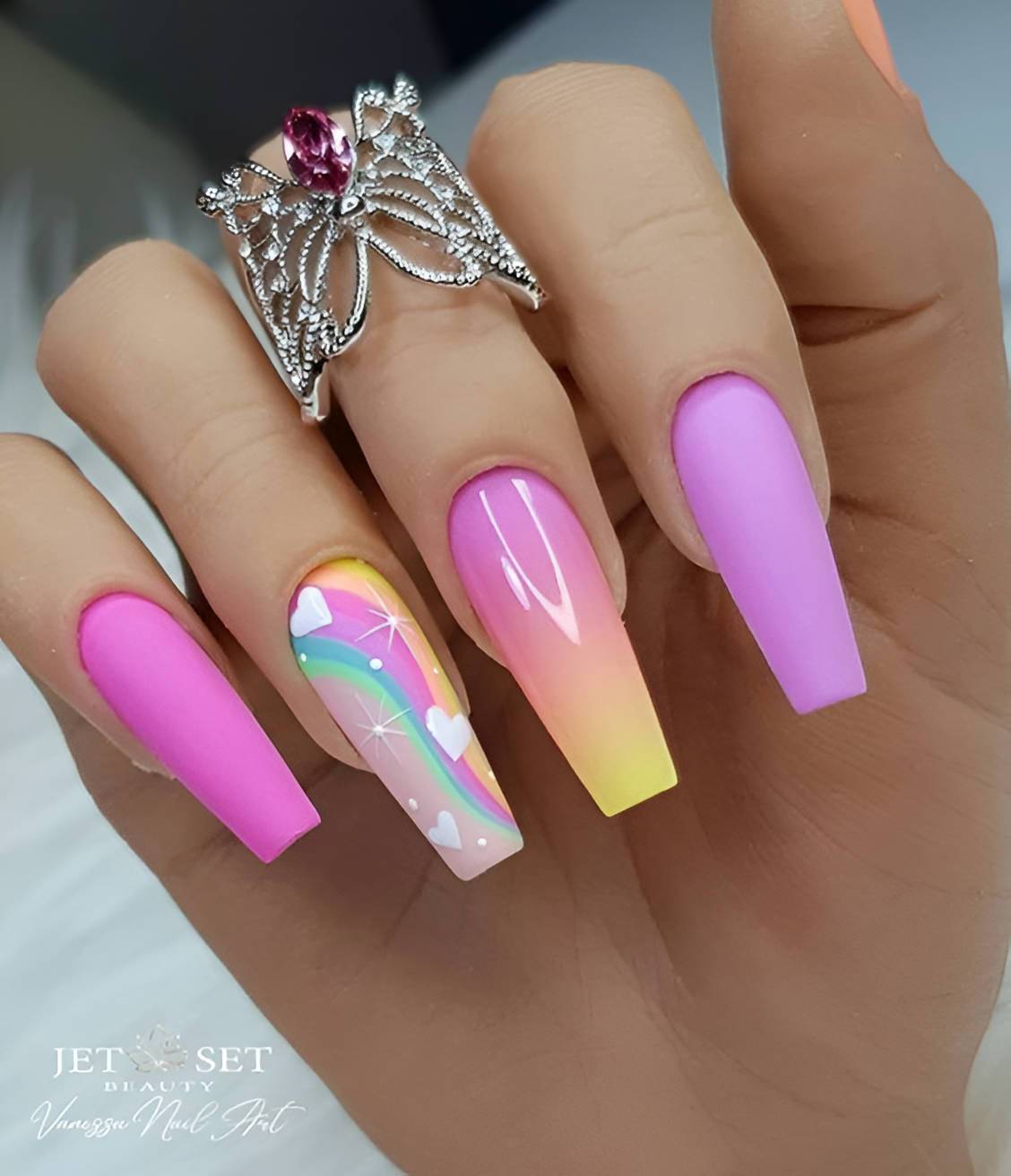 27 Enchanting Rainbow Nail Art Designs To Bring You Joy - 185