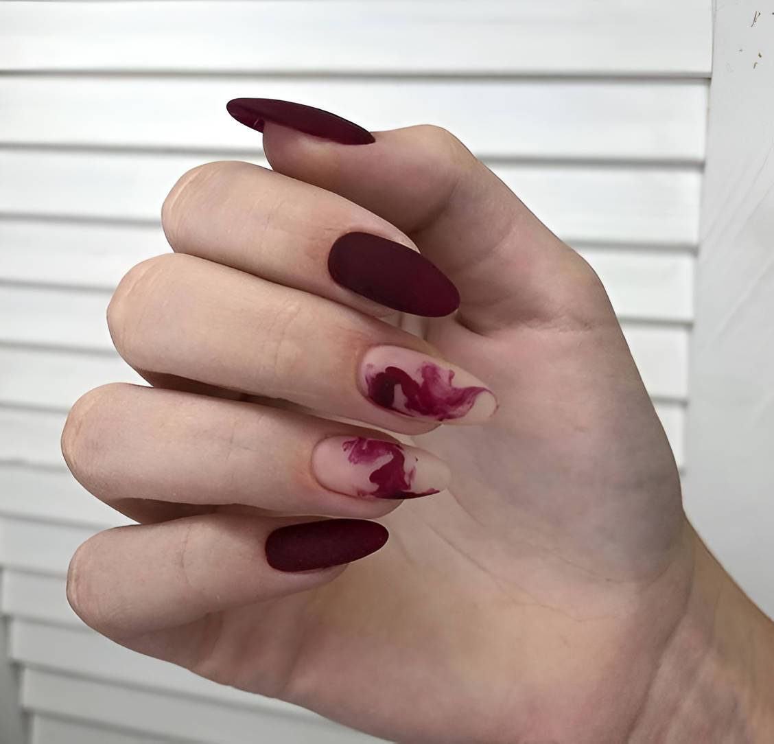 27 Hottest Maroon Red Nail Ideas To Try Right Now - 217