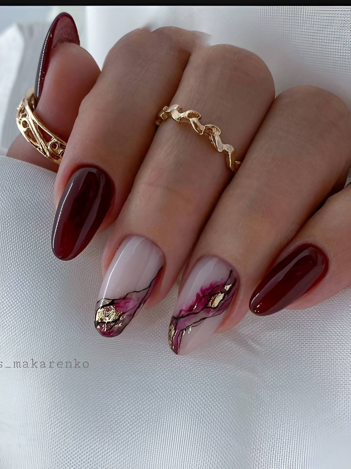 27 Hottest Maroon Red Nail Ideas To Try Right Now - 221